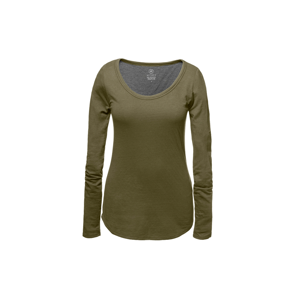W L/S DUO FOLD CREW
